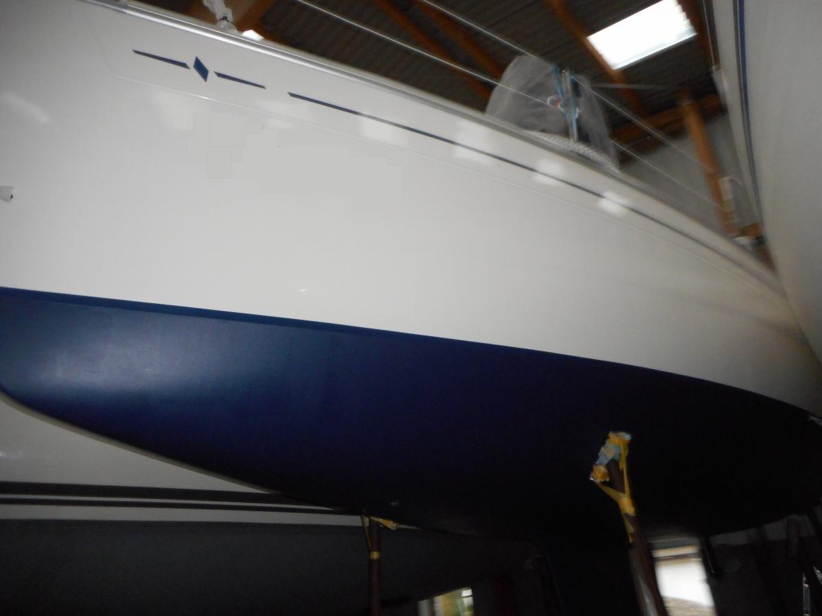 Jacht w trakcie serwisu