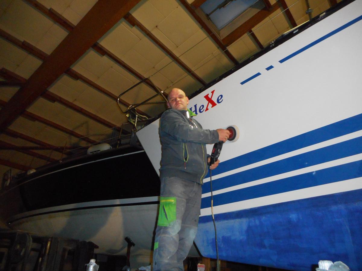 Detale prac na jachcie